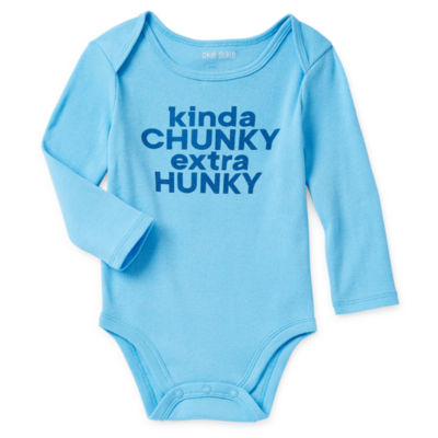 Okie Dokie Baby Boys Crew Neck Long Sleeve Bodysuit