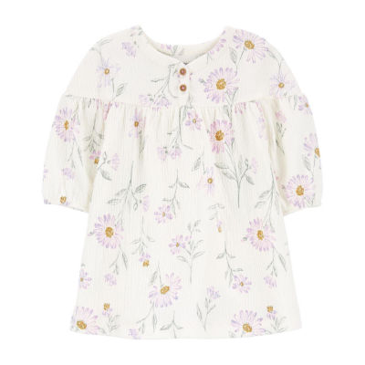 Carter's Baby Girls 2-pc. Long Sleeve Fitted Sleeve A-Line Dress