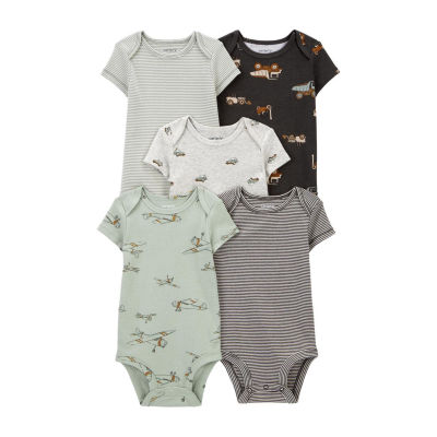 Carter's Baby Boys 5-pc. Crew Neck Short Sleeve Bodysuit