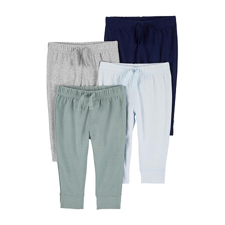 Carter's Baby Boys Tapered Regular Fit Pull-On Pant, Newborn, Blue