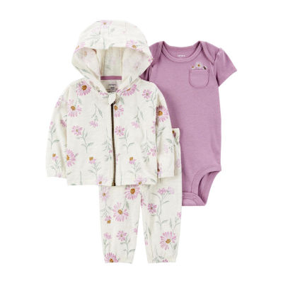 Carter's Baby Girls 3-pc. Pant Set