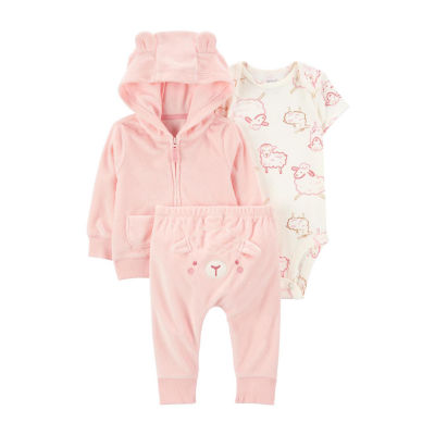 Carter's Baby Girls 3-pc. Pant Set