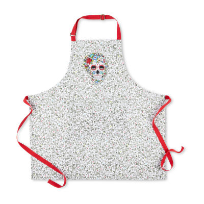 Fiesta Skull and Vine Apron