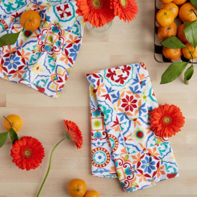 Fiesta Worn Tiles 2-pc. Kitchen Towel Set