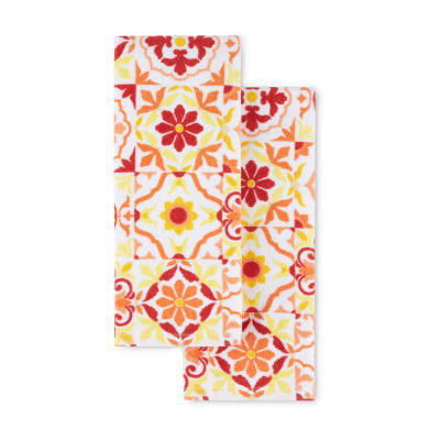 Fiesta Worn Tiles 2-pc. Kitchen Towel Set
