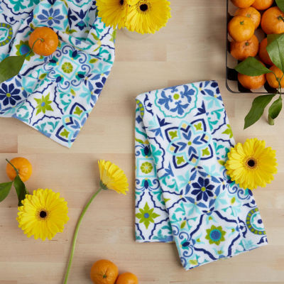 Fiesta Worn Tiles 2-pc. Kitchen Towel Set