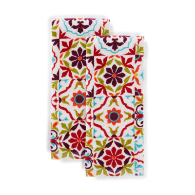 Fiesta Worn Tiles 2-pc. Kitchen Towel Set