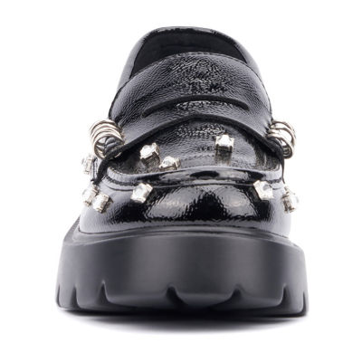 Olivia Miller Womens Luscious Moc Closed Toe Loafers