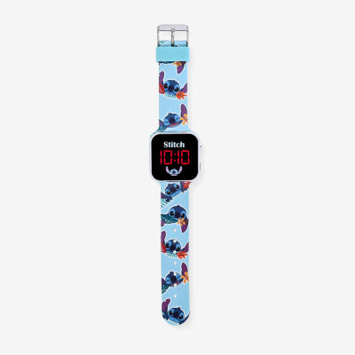 Disney Collection Lilo & Stitch Girls Blue Strap Watch Las4039jc