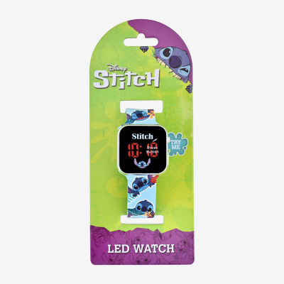 Disney Collection Lilo & Stitch Girls Blue Strap Watch Las4039jc