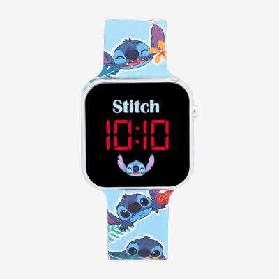 Disney Collection Lilo & Stitch Girls Blue Strap Watch Las4039jc