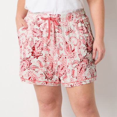 Liz Claiborne Cool and Calm Womens Plus Pajama Shorts