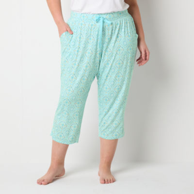 Liz Claiborne Cool and Calm Pajama Capri Pants Plus