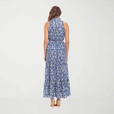 Maggy London Intl Womens Sleeveless Floral Maxi Dress