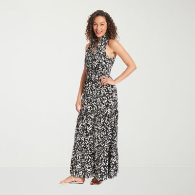 Maggy London Intl Sleeveless Floral Maxi Dress