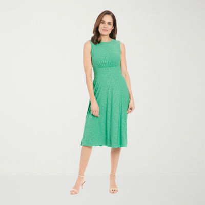 Maggy London Intl Sleeveless Midi Fit + Flare Dress