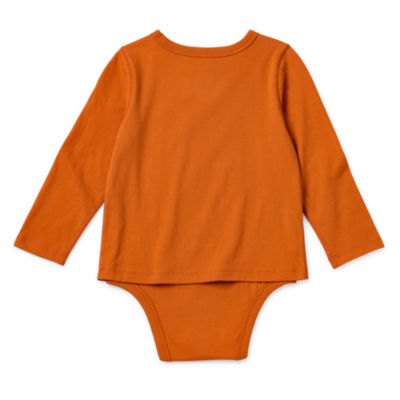 Okie Dokie Toddler Boys Adaptive Crew Neck Long Sleeve Bodysuit