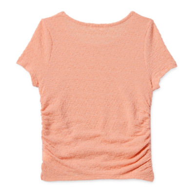 Eyeshadow Big Girls Scoop Neck Short Sleeve T-Shirt