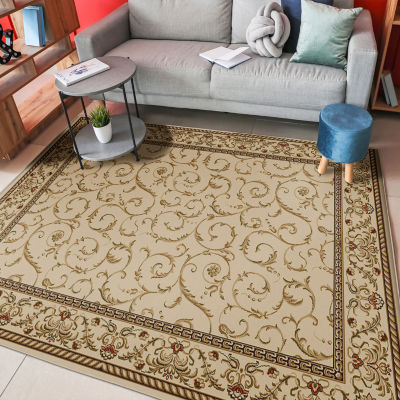 Como Scroll Traditional Oriental Indoor Rectangular Area Rug