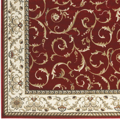 Como Scroll Traditional Oriental Indoor Rectangular Area Rug