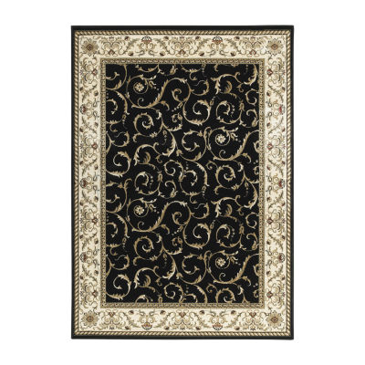 Como Scroll Traditional Oriental Indoor Rectangular Area Rug