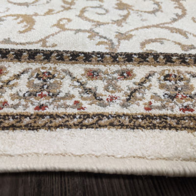 Como Scroll Traditional Oriental Indoor Rectangular Area Rug