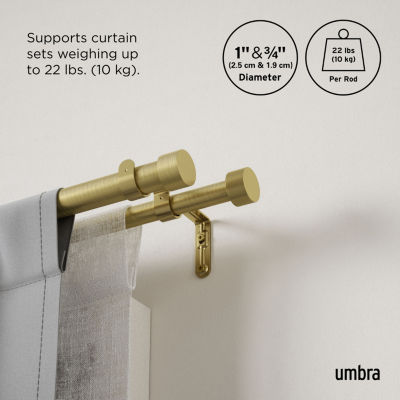 Umbra Mix & Match Cappa Double Curtain Rod