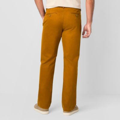 St. John's Bay Stretch Chino Mens Straight Straight Fit Flat Front Pant