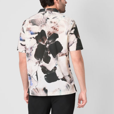 J. Ferrar Mens Short Sleeve Camp Shirt