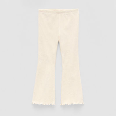 Okie Dokie Rib Toddler & Little Girls Knit Flare Full Length Leggings