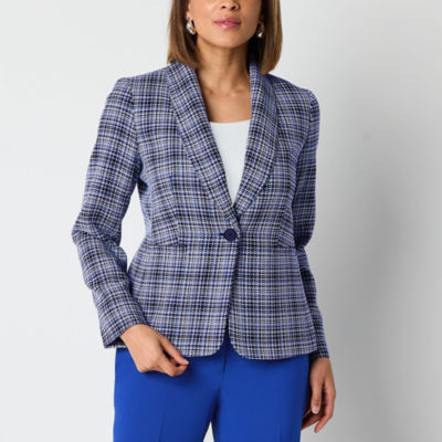 Black Label by Evan-Picone Tweed Womens Classic Fit Suit Jacket