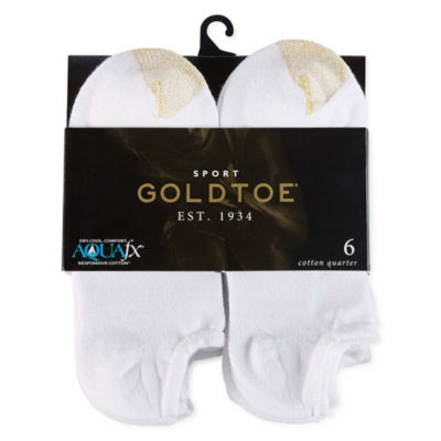 Gold Toe Athletic Sport 6 Pair No Show Socks Mens