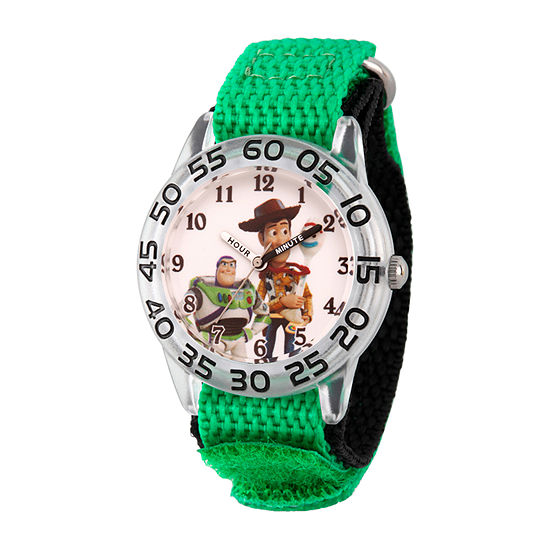 Disney Toy Story Boys Green Strap Watch Wds000706