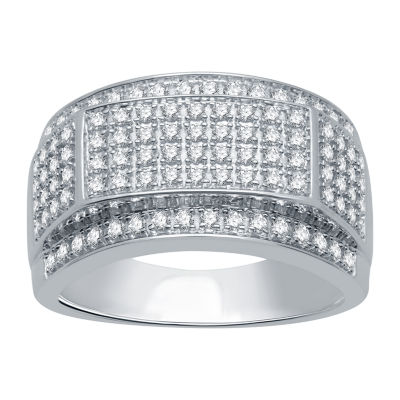 Mens 1 CT. T.W. Natural Diamond 10K Gold Fashion Ring