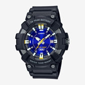 U.S. Polo Assn.® Mens Black Silicone Strap Analog/Digital