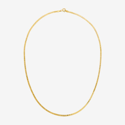 Made in Italy 10K Gold 18 Inch Herringbone Chain Necklace JCPenney