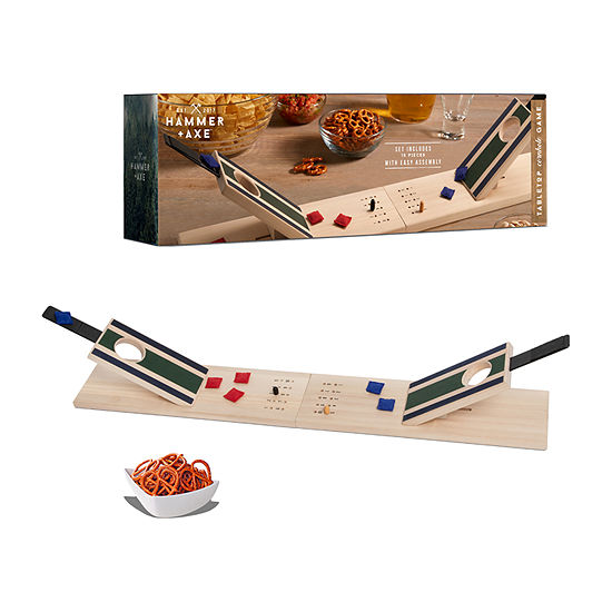Hammer + Axe Wooden Tabletop Cornhole Game