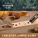 Hammer + Axe Wooden Tabletop Cornhole Game