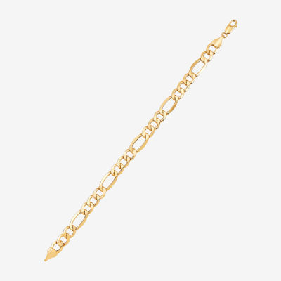 10K Gold Inch Hollow Figaro Chain Bracelet