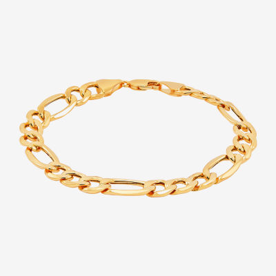 10K Gold Inch Hollow Figaro Chain Bracelet