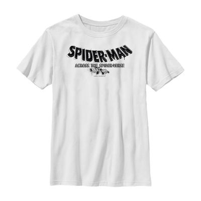 Little & Big Boys Spider-Man: Across The Spider-Verse Crew Neck Short Sleeve Spiderman Graphic T-Shirt