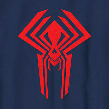 Spider-Man: Across The Spider-Verse Little u0026 Big Boys Crew Neck Marvel  Spiderman Short Sleeve Graphic T-Shirt, Color: Navy - JCPenney