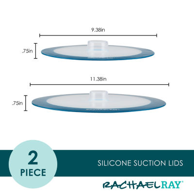 Rachael Ray Silicone Suction 2-pc. Lid Set