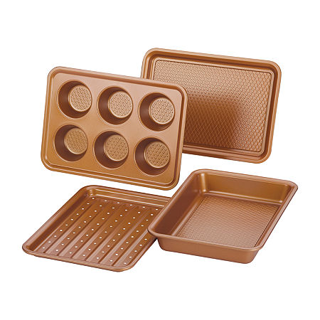 Ayesha Curry 4-pc. Non-Stick Bakeware Set, One Size, Brown