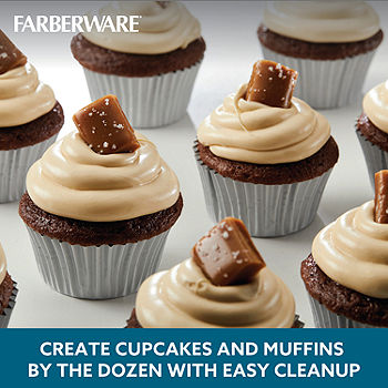Farberware Bakeware Nonstick Fluted Mold, Cupcake, Muffin, And Cake Pan  Set, 4-Piece & Reviews