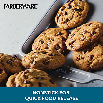 Farberware Double Batch 2-Piece Gray Muffin and Cupcake Pan Set