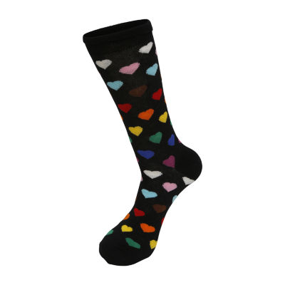 HS By Happy Socks 1 Pair Crew Socks Mens, Color: Pride Heart - JCPenney