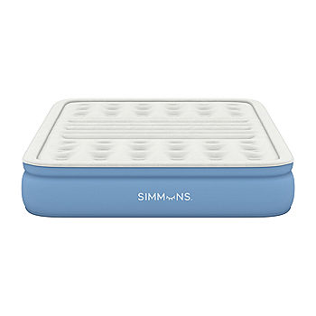 Simmons Rest Aire 17 Inflatable Air Mattress with Pump Queen