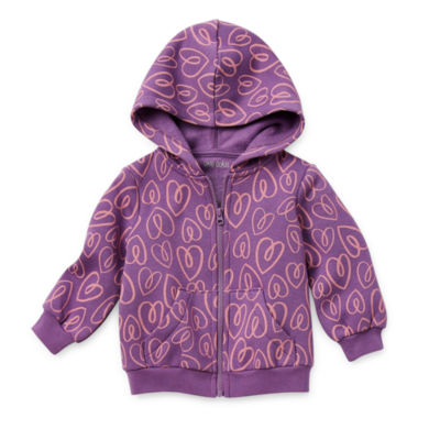 Okie Dokie Baby Girls Fleece Zipper Hoodie JCPenney