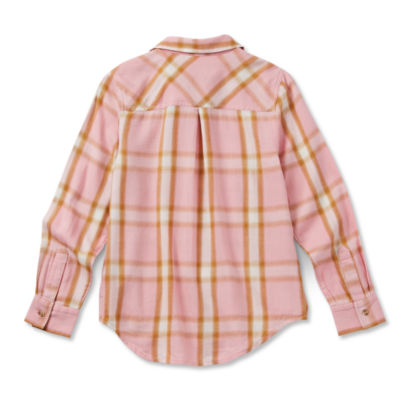 Thereabouts Little & Big Girls Long Sleeve Button-Down Shirt